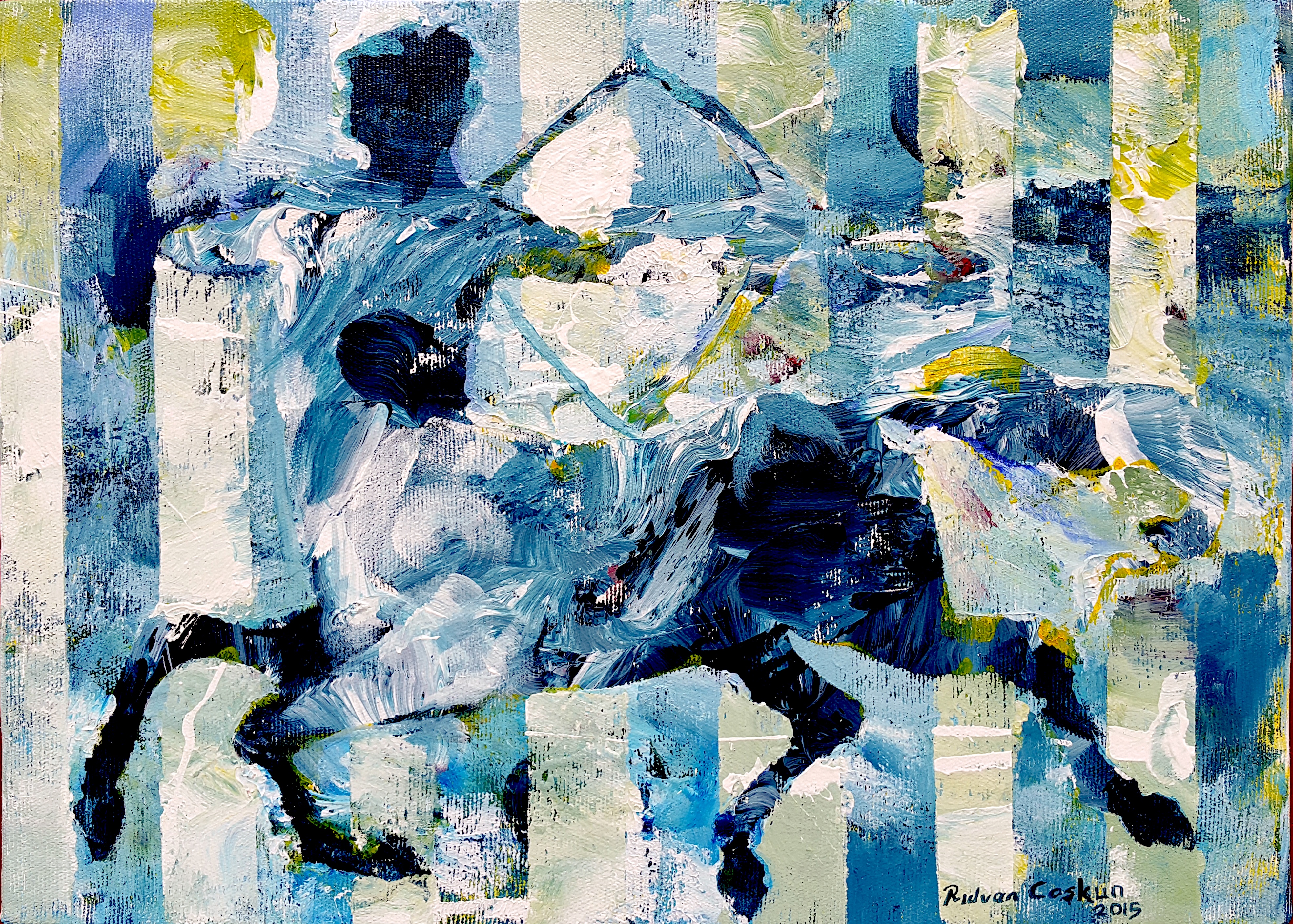 Tuval Üzerine Akrilik 'Centor 1' 35x50 cm 2015.